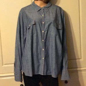 Women's Denim Top Size 2X NWT